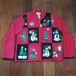 Tiara | Christmas Zip Up Sweater